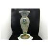Image 1 : Sasaki Green & Blue Vase Crystal Hand Crafted 13"