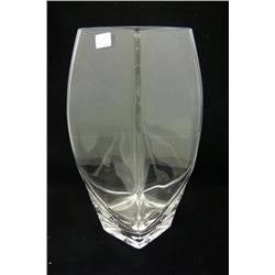 Clear Diamond Shaped Vase (Heavy) 12"