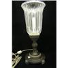 Image 2 : Metal Based Candle Lamp w/Clear Shade 15" H