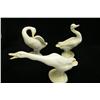 Image 1 : LLadro Set Of Three Swans - Largest Is 6" H