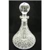 Image 1 : Crystal Wine Decanter With Stopper 11" H