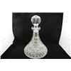Image 2 : Crystal Wine Decanter With Stopper 11" H