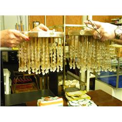 2 Hall Fixtures With Prisms - 10" W