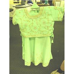 Vtg Child's Belly Dancer Dress-Hand Sewn-Morocco