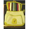 Image 2 : Coach Purse Cream & Lime Green With Storage Bag