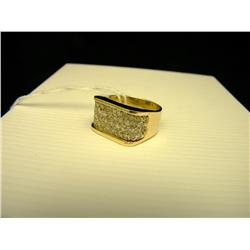 Diamond Ring With 4 Rows Of Diamonds -