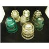 Image 1 : 7 Assorted Insulators - 4" H - See All Photos