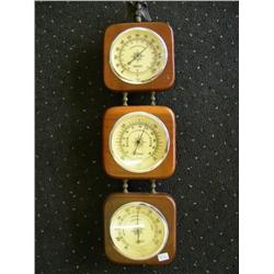 Barometer, Thermometer And Humidity Gauge - 20" L