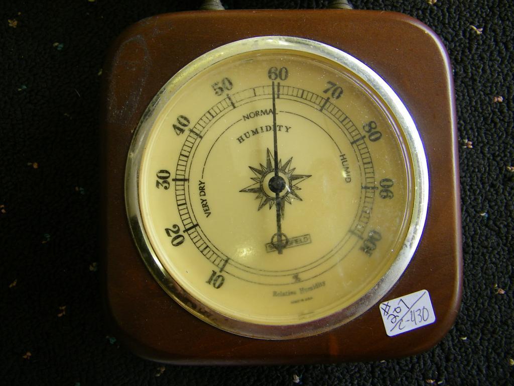 Barometer, Thermometer And Humidity Gauge 20" L