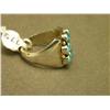 Image 2 : Turquoise And Sterling Ring - Size 10.5 - Zuni -