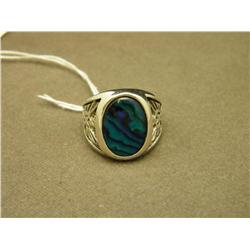 Pava Shell And Sterling Ring - Size 12 By Wheeler-