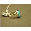 Image 2 : Zuni Inlay Turquoise And Sterling Ring-Size 10.5 -
