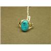 Image 1 : Turquoise And Sterling Navajo Ring-Size 7-Signed N