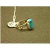 Image 2 : Turquoise And Sterling Navajo Ring-Size 7-Signed N
