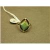 Image 1 : Green Turquoise & Sterling Navajo Ring-Size 9- RB-