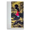 Image 1 : Steve Kaufman "David And Goliath Gold" Original Mixed Media On Canvas