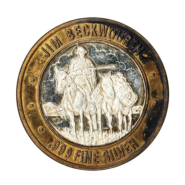 .999 Silver Explorers of American West Jim Beckwourth Limited Edition Gaming Token