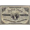 Image 1 : March 3, 1863 Third Issue Three Cents Fractional Currency Note