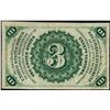 Image 2 : March 3, 1863 Third Issue Three Cents Fractional Currency Note