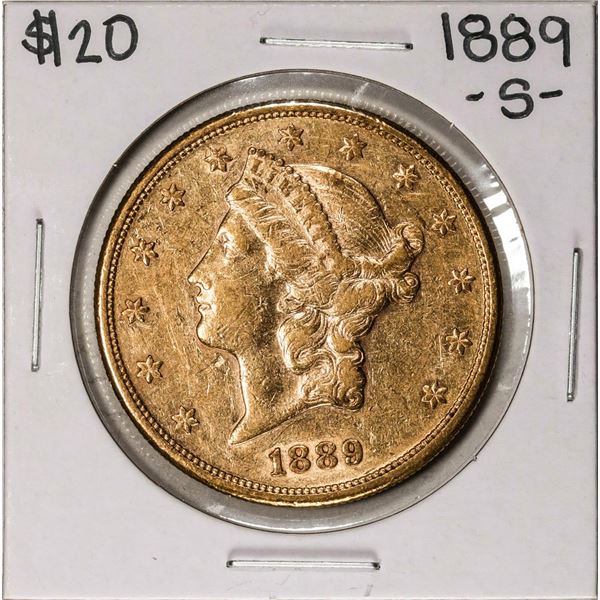 1889-S $20 Liberty Head Double Eagle Gold Coin