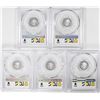 Image 2 : Lot of (5) 2018-Mo Mexico Proof 1/10 oz Silver Libertad Coins PCGS PR70DCAM