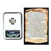 Image 2 : El Cazador Shipwreck (1772-83) Mexico 1/2 Real Silver Coin NGC Genuine w/ Story Card