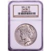 Image 1 : 1934-S $1 Peace Silver Dollar Coin NGC AU58