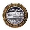 Image 1 : .999 Silver Harveys Lake Tahoe, Nevada $10 Casino Limited Edition Gaming Token
