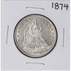 Image 1 : 1874 Seated Liberty Half Dollar Coin