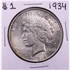 Image 1 : 1934 $1 Peace Silver Dollar Coin