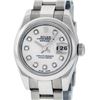 Image 1 : Rolex Ladies Stainless Steel Mother Of Pearl Diamond Datejust Wristwatch