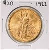 Image 1 : 1922 $20 St. Gaudens Double Eagle Gold Coin