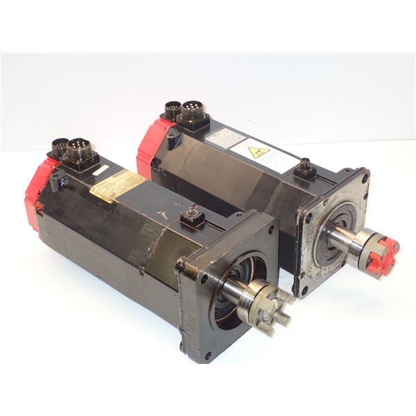 (2) Fanuc # A06B-0166-B176/7075 AC Servo Motors