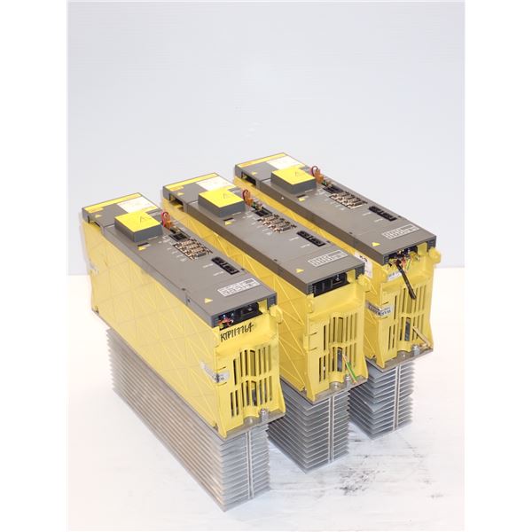 (3) Fanuc # A06B-6096-H106 Servo Amplifier Modules