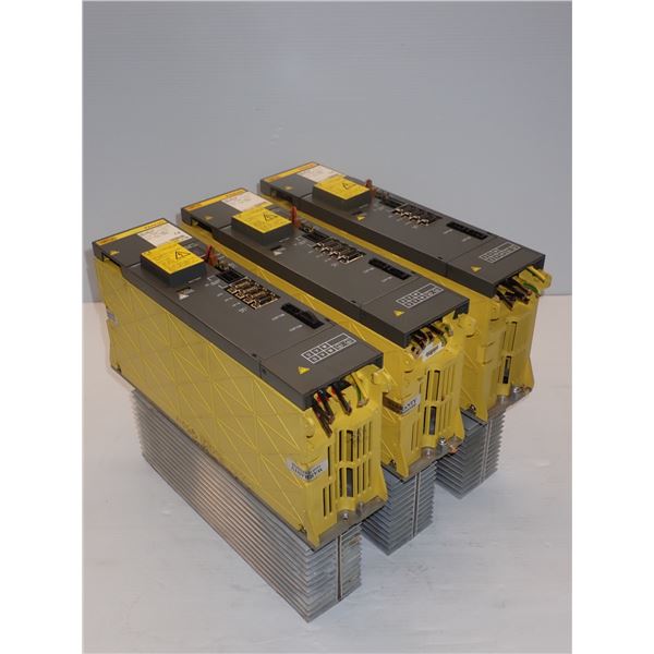 (3) Fanuc # A06B-6096-H106 Servo Amplifier Modules