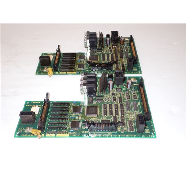 (2) Fanuc # A20B-8001-0721/02A Circuit Boards