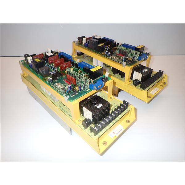 (2) Fanuc # A06B-6058-H005 Servo Amplifiers