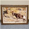 Image 1 : Bighorn sheep framed artwork