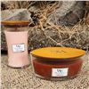 Image 1 : Woodwick candles, set of 2: Coastal Sunset &  Cinnamon Chai