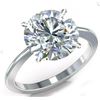 Image 1 : Sparkling 5Ct White Fire Moissanite Solitaire Ring