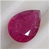 Image 1 : 2.43 CTS PEAR RUBY 7x10 MM - HEAT TREATED