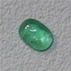 0.38 CTS OVAL EMERALD CABOCHON 6x4 MM - INCLUDED