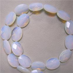 16X12 MM FACETED OVAL SEA OPAL STRAND