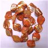 Image 1 : 16-14 MM ORANGE MOTHER OF PEARL STRAND 15" 