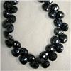 Image 1 : 165 CTS BLACK MYSTIC SPINEL TEAR DROPS STRAND 8x8 MM