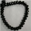 Image 1 : 100 CTS BLACK MYSTIC SPINEL BRIOLETTE STRAND 6 MM