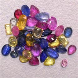 8.00 CTS LOT OF MULTICOLOR SAPPHIRES - DIFFERENT SHAPES AND SIZES