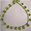 Image 1 : 33 CTS PERIDOT BRIOLETTE STRAND 6x4 MM