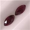 Image 1 : 0.78 CTS PAIR OF MARQUISE RUBY 6x3 MM