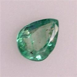 0.33 CTS PEAR EMERALD 5x4 MM